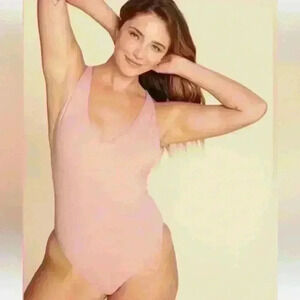 Andie Swim The Straddie One Piece Swimsuit in Lily Pink Size XL